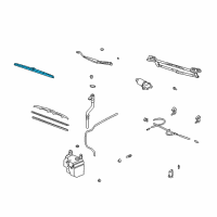 OEM 2003 Toyota Highlander Wiper Blade Diagram - 85291-22090