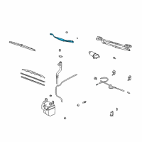 OEM 2003 Toyota Highlander Wiper Arm Diagram - 85221-48050