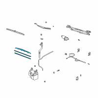 OEM 2004 Toyota RAV4 Front Blade Diagram - 85212-53051