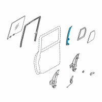 OEM 2002 Nissan Xterra SASH Door Front RH Diagram - 82222-9L50A