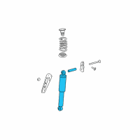 OEM GMC Acadia Limited Rear Shock Absorber Assembly Diagram - 23147604