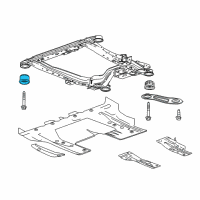 OEM 2014 Chevrolet Impala Engine Cradle Front Bushing Diagram - 84100303