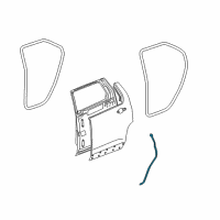 OEM 2010 GMC Terrain Rear Weatherstrip Diagram - 20998402