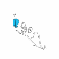 OEM 1993 Oldsmobile Cutlass Ciera Reservoir Kit, P/S Fluid Diagram - 26028992