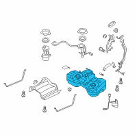 OEM 2013 Nissan Rogue Fuel Tank Assembly Diagram - 17202-JM00D