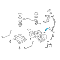 OEM Nissan Hose-Filler Diagram - 17228-JM000