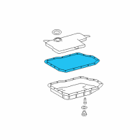 OEM 2012 Lexus RX350 Automatic Transaxle Oil Pan Gasket Diagram - 35168-08010