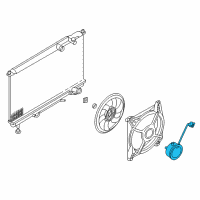 OEM 2003 Hyundai XG350 Motor-Radiator Cooling Fan Diagram - 25386-3D180