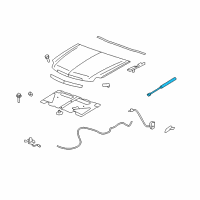 OEM 2012 Cadillac Escalade EXT Assist Cylinder Diagram - 20783833