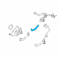 OEM Lexus Hose, Water By-Pass Diagram - 16282-36080