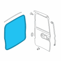 OEM 2020 Ram ProMaster City WEATHERSTRIP-Cargo Door Opening Diagram - 68266478AA