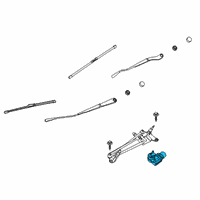 OEM 2020 Ford Escape MOTOR ASY - WIPER Diagram - LJ6Z-17508-B