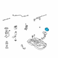 OEM 2002 Toyota Highlander Fuel Sender Unit Gasket Diagram - 83361-30020