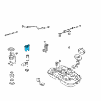 OEM 1998 Lexus GS400 Fuel Filter Assembly (For Fuel Tank) Diagram - 23300-74330