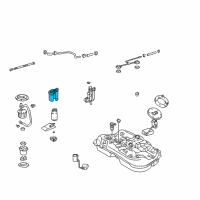 OEM 2001 Lexus GS300 Fuel Filter Assembly (For Fuel Tank) Diagram - 23300-74330