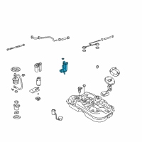 OEM Lexus RX300 Regulator Assy, Fuel Pressure W/Jet Pump Diagram - 23020-74010