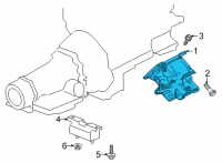 OEM 2021 Chevrolet Silverado 3500 HD Motor Mount Diagram - 84948288