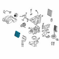 OEM 2021 BMW X7 HEAT EXCHANGER Diagram - 64-11-6-844-853