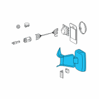 OEM Dodge Sprinter 3500 Outside Rear View Mirror Diagram - 5124255AA