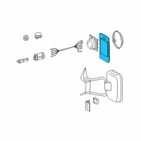 OEM Dodge Sprinter 3500 Glass Kit-Mirror Replacement Diagram - 5103757AA