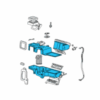 OEM 1995 Ford Ranger Heater Case Diagram - XL5Z-18471-EA