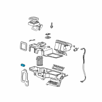 OEM 2000 Ford Ranger Heater Core Grommet Diagram - F5TZ-18A459-A
