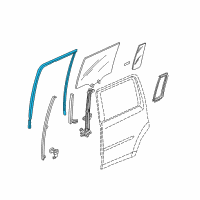 OEM 2012 Honda Pilot Channel, Right Rear Door Run Diagram - 72735-SZA-A11