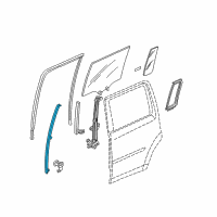 OEM Honda Pilot Sash, R. RR. Door Center (Lower) Diagram - 72731-SZA-A01