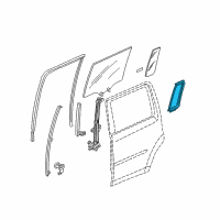 OEM 2013 Honda Pilot Seal, R. RR. Door Quarter *NH68* (BLACK GLOSS 10) Diagram - 73441-SZA-A01ZA