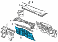 OEM 2022 Honda Civic DASHBOARD (LOWER) Diagram - 61500-T47-306ZZ