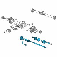 OEM 2019 Cadillac ATS Axle Assembly Diagram - 23401014