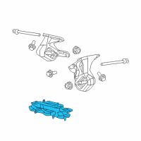 OEM 2006 Dodge Dakota Bracket-Transmission Mount Diagram - 52013577AC