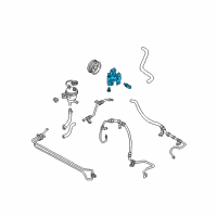 OEM 2004 Ford Escape Power Steering Pump Diagram - YL8Z-3A674-MARM