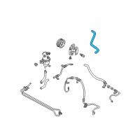 OEM 2002 Ford Escape Pressure Hose Diagram - YL8Z-3A719-AA