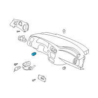 OEM 2003 Chevrolet Impala Switch Asm-Rear Compartment Lid Release Diagram - 10283841