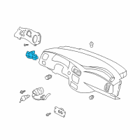 OEM 2004 Chevrolet Monte Carlo Switch Asm-Headlamp Diagram - 10283776