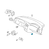 OEM 2004 Chevrolet Impala Switch Asm-Hazard Warning Diagram - 10359031