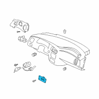OEM 2005 Chevrolet Monte Carlo Heater & Air Conditioner Control Assembly Diagram - 19370211