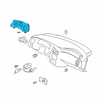 OEM 2002 Chevrolet Monte Carlo Instrument Panel Gage CLUSTER Diagram - 10306207