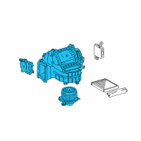 OEM Toyota Highlander Blower Assembly Diagram - 87130-48250