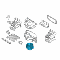 OEM Hyundai Tucson Motor & Fan Assembly-A/C Blower Diagram - 97113-2S000