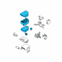 OEM Hyundai Fuse And Relay Box Assembly Diagram - 91210-2E000