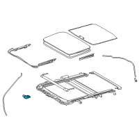 OEM 2017 Lexus IS350 Gear Assembly, Sliding Roof Diagram - 63260-53110