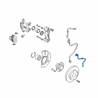 OEM Hyundai Tucson Hose-Brake Front, LH Diagram - 58731-2S100