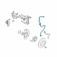 OEM 2016 Kia Sportage Sensor Assembly-Abs Front Wheel Diagram - 956703W300