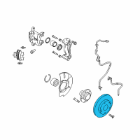 OEM 2014 Kia Sportage Disc-Front Wheel Brake Diagram - 517123K110
