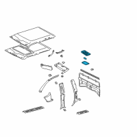 OEM 1999 Toyota Tacoma Dome Lamp Assembly Diagram - 81240-02030-B0