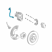 OEM 2006 Mercury Montego Brake Hose Diagram - 5F9Z-2A442-AA