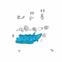 OEM 2009 Toyota Camry Lens & Housing Diagram - 81130-06202