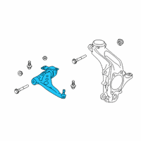 OEM 2019 Infiniti QX50 Transverse Link Complete, Left Diagram - 54501-5NA1A